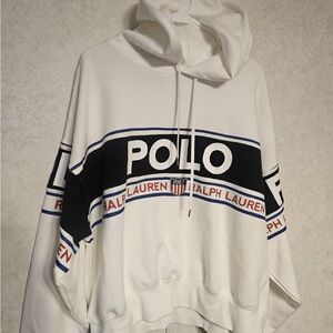 Ralph Lauren‎ White and Black Hoodie Sweater